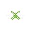 Bright Green Cross-Tie Connector