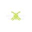 Flourescent Yellow Cross Tie Connector