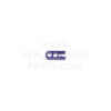 Purple 1-way Clip with hole