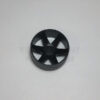 Black Double Wide Racing Wheel/Hub - 37mm