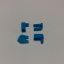 Blue Interlocking Clip
