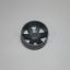 Silver Double Wide Racing Wheel/Hub - 37mm