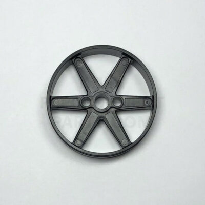 Black Narrow Racing Wheel/Hub - 50mm