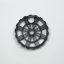 Black Narrow Racing Wheel/Hub Fancy - 50mm