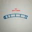 Light Blue Curved Track - Left (#1)