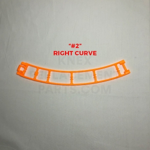 Orange Curved Track – Right (#2)