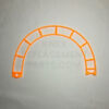Orange Semi Circle Track