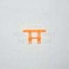 Orange 2-Leg Adaptor to Micro K'NEX