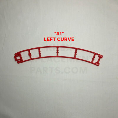 Red Curved Track - Left (#1)