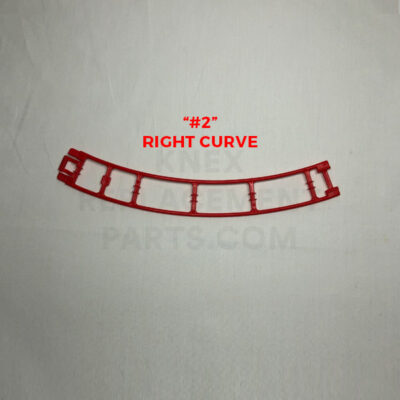 Red Curved Track - Right (#2)