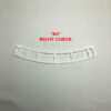 White Curved Track - Right (#2)