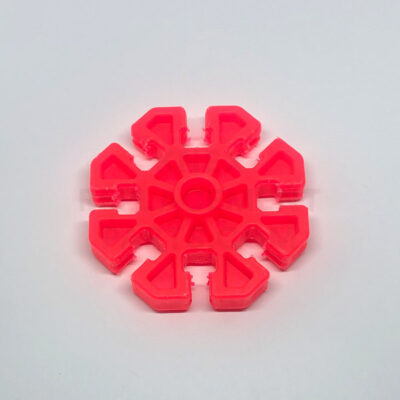 Transparent Red 8-way Connector