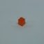 1 x 1 - Transparent Orange Brick