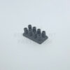 2 x 4 - Dark Gray Brick w/ Long Studs