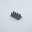 2 x 4 - Dark Gray Brick w/ Long Studs