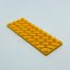 4 x 10 - Flat Yellow Plate