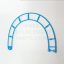 Light Blue Semi Circle Track