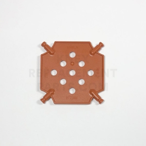 Small – Reddish Brown Square Panel